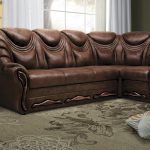 brown leather corner sofa