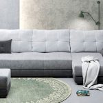 corner sofa light gray