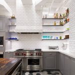 gray kitchen drawers