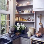 open drawers in the kitchen