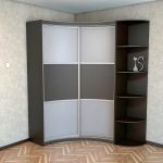 concave corner cabinet in the hallway