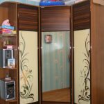 patterned corner wardrobe