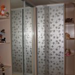 angle gray glossy cabinet