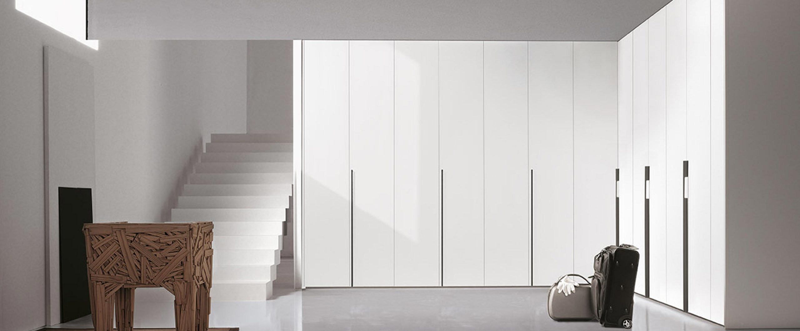 wardrobe in the style of minimalism