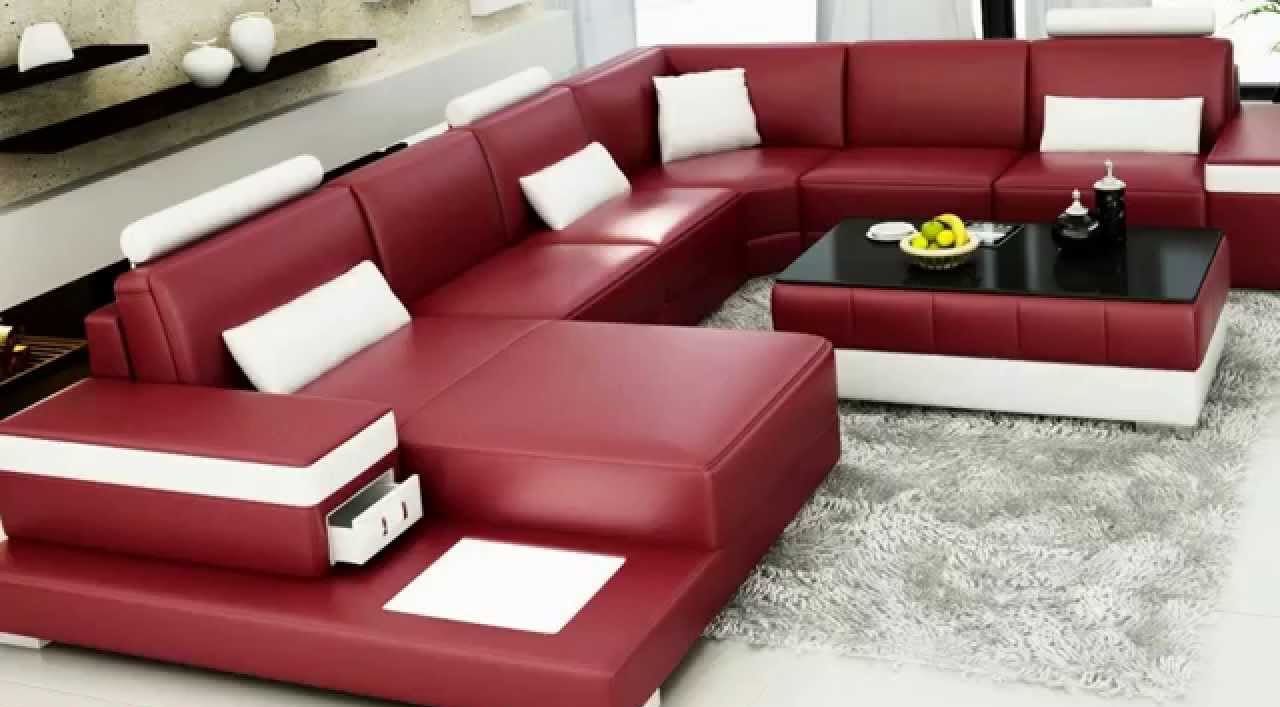 corner sofa in the center