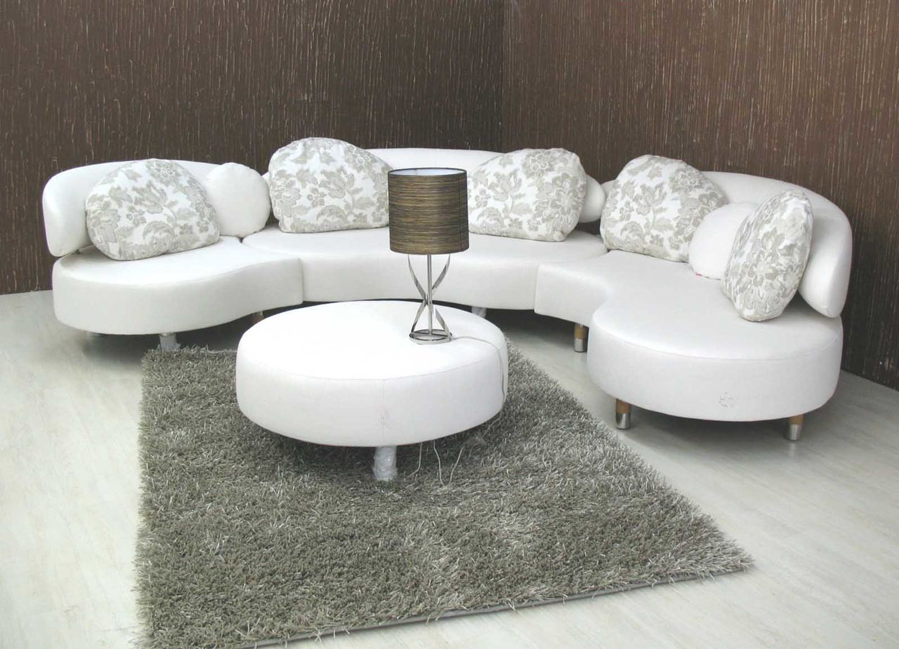 rounded sofa