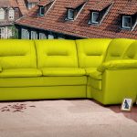 corner sofa yellow