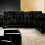 corner sofa black