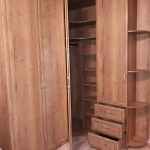 wooden wardrobe in the hallway