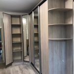 wardrobe in the hallway with shelves