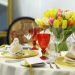 décoration de table pour la revue de vacances