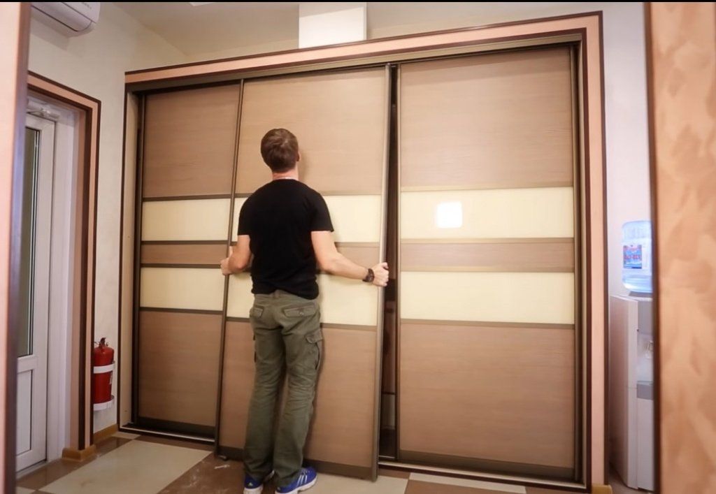 installation of sliding wardrobe doors