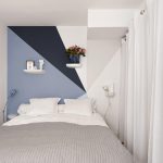 narrow bedroom white