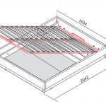 bed with lifting mechanism in the drawing