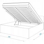 sketch of a bed with a mechanism