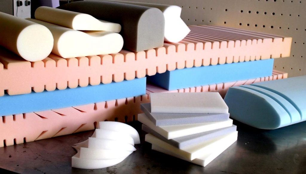 types of foam rubber