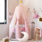 canopy baby light pink