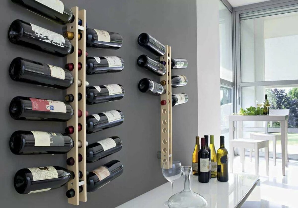 wine shelves