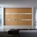 built-in wardrobe with stretch ceiling decor ideas