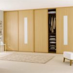 built-in wardrobe with stretch ceiling photo interior