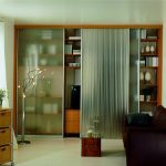 built-in wardrobe with stretch ceiling photo options