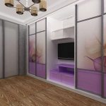 built-in wardrobe with stretch ceiling ideas options