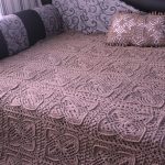 embossed interesting knitted bedspread