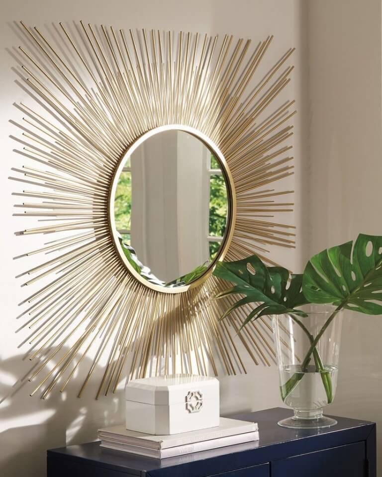 replacing the old mirror with a new one