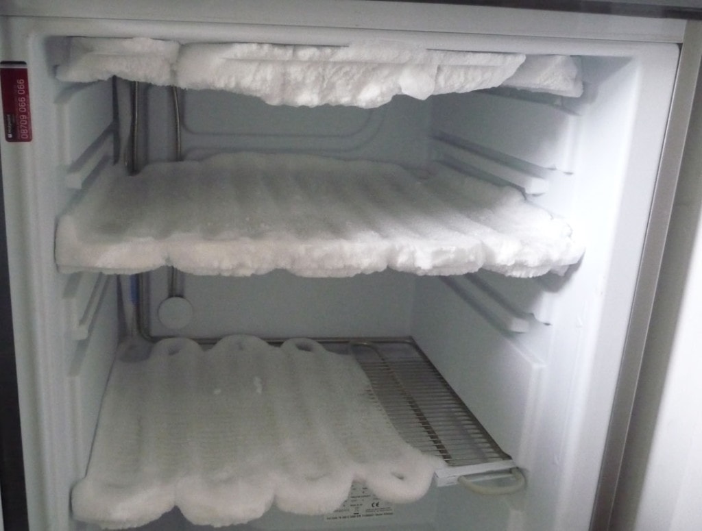 frozen refrigerator