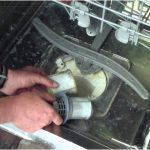 a clogged dishwasher