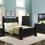 black furniture in the bedroom