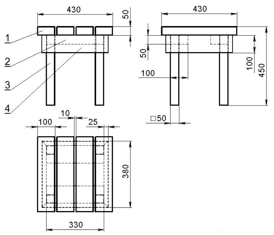 stool drawing