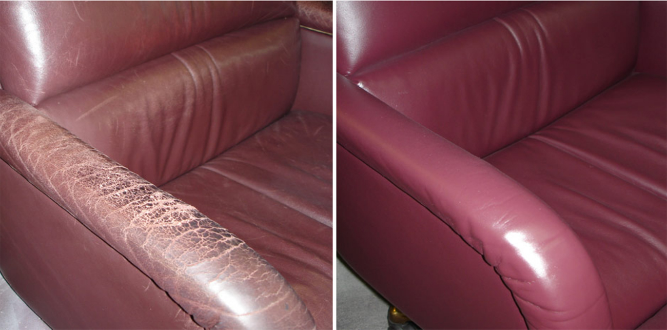 Leather furniture care