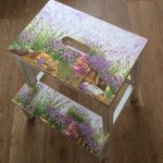 decoupage furniture in the style of Provence idea overview