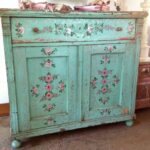 decoupage wardrobe blue