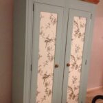 wardrobe decoupage gray