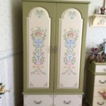 decoupage cabinet marsh color