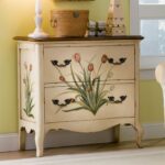 decoupage cabinet reeds