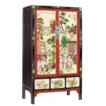 decoupage cabinet chinese style