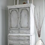 decoupage cabinet antique