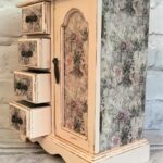 decoupage cabinet vintage