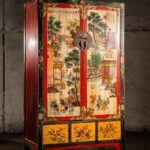 decoupage cabinet chinese