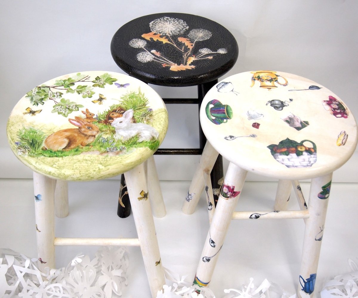 the popularity of decoupage chairs