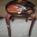 decoupage chair with cats