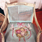 decoupage chair bouquet