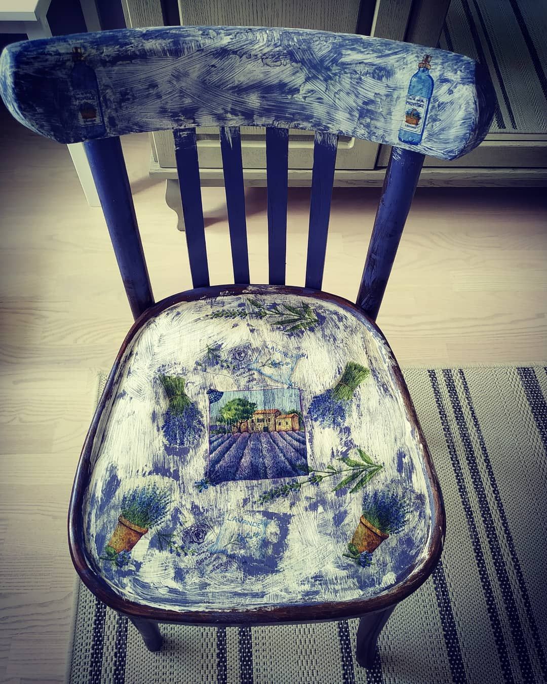 decoupage chair provence