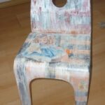 decoupage of a chair for children