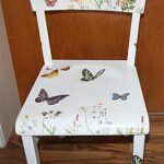 decoupage butterfly chair