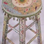 decoupage fringed chair