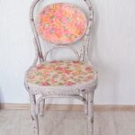 decoupage chair delicate color